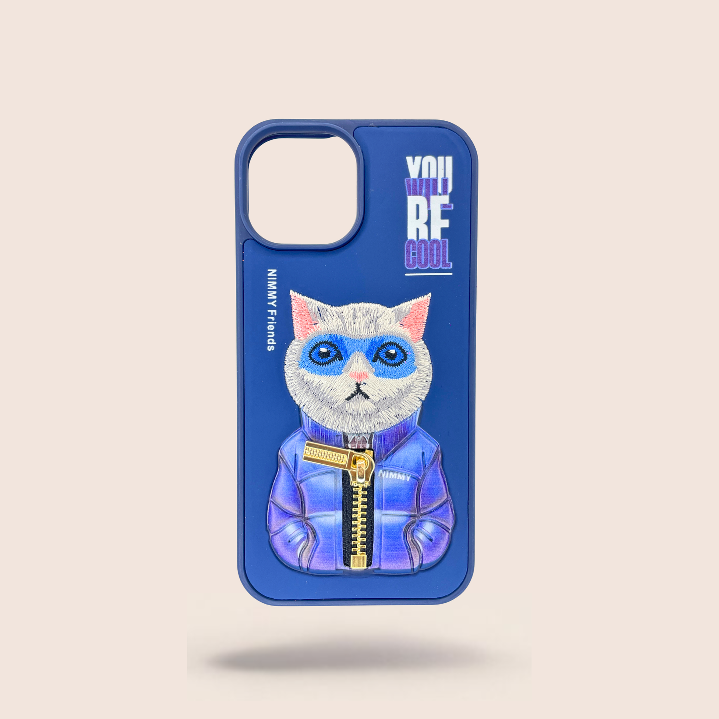 Luxury Cat Jacket iPhone Case β 3D Fabric & Zipper Design π±β¨