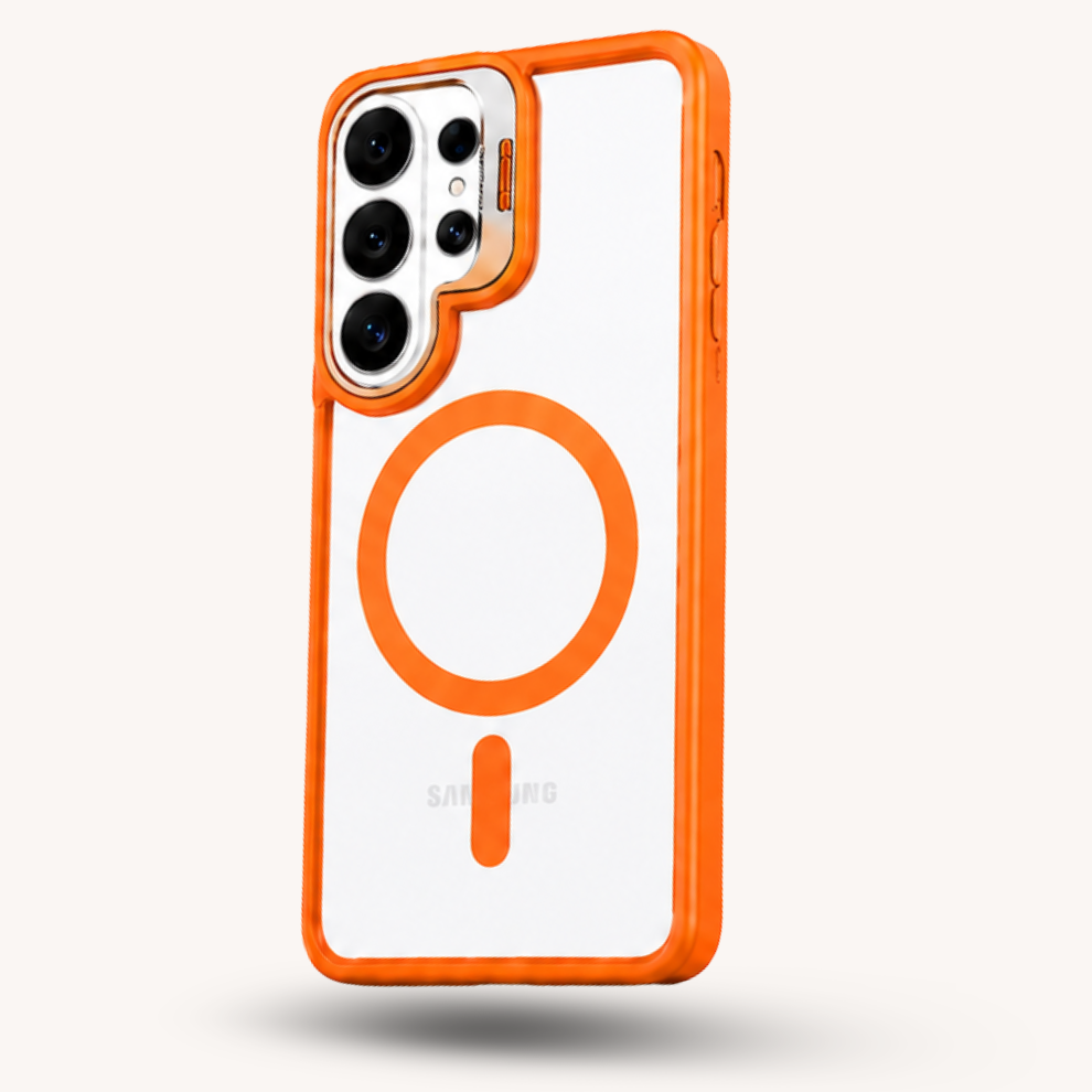 Samsung S26 Ultra Clear MagSafe Case – Orange
