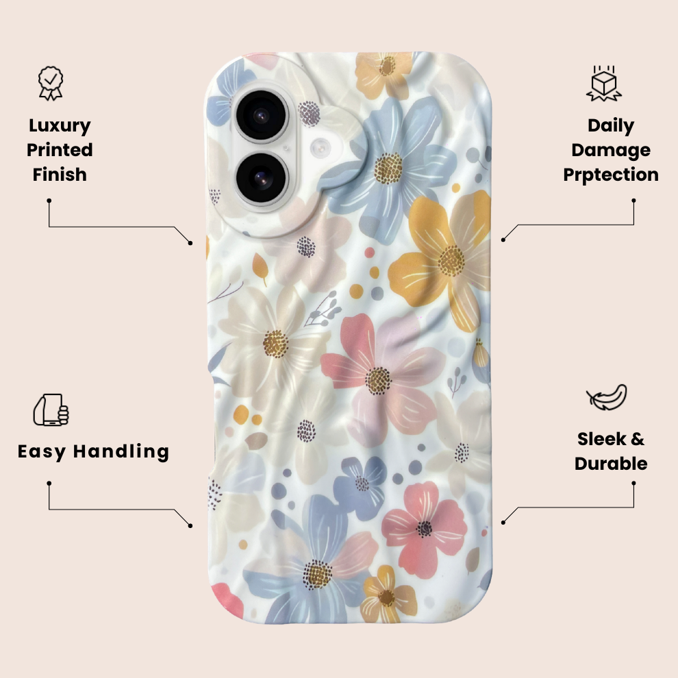 iPhone 16 Spring Pattern Protective Case – Floral