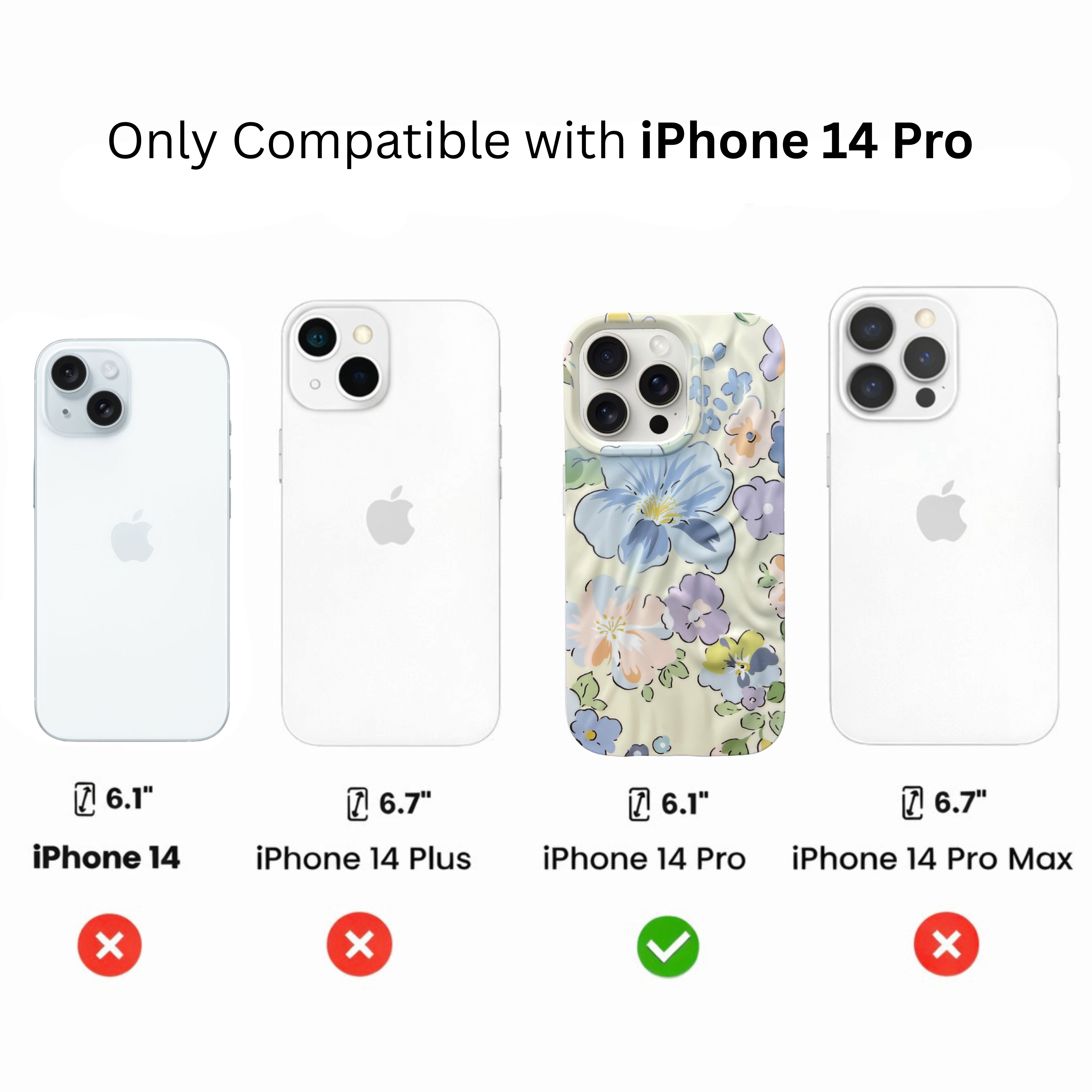 iPhone 14 Pro Blossom Pattern Protective Case – Floral