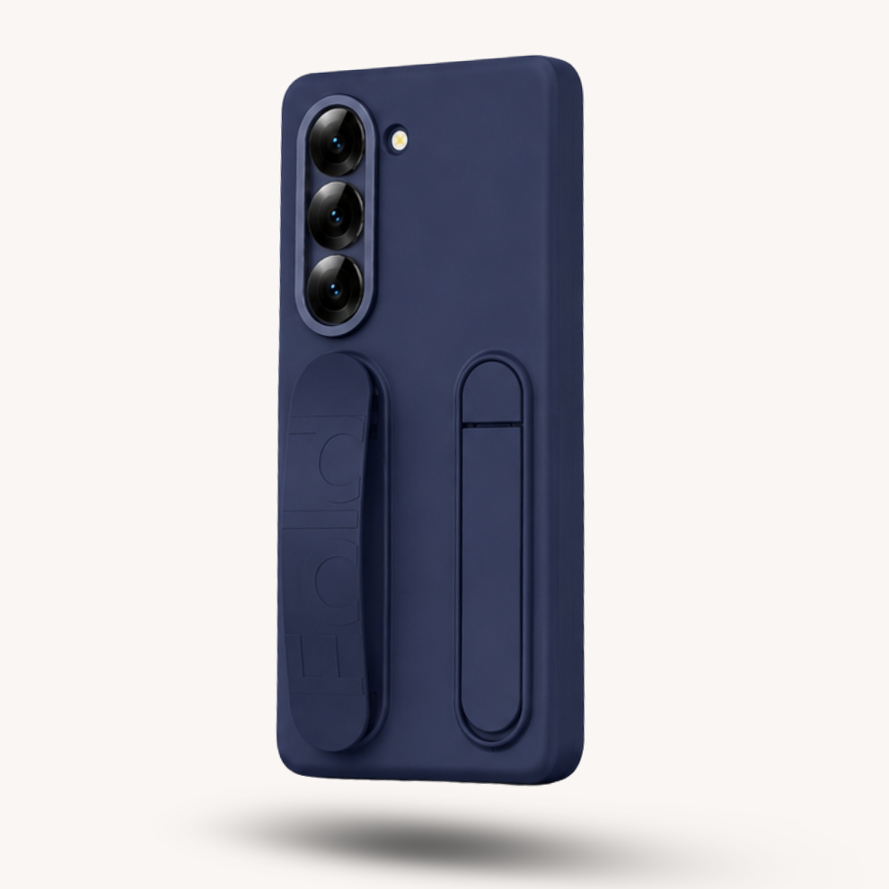 Samsung Galaxy Z Fold 7 Wrist Strap & Kickstand Case – Blue