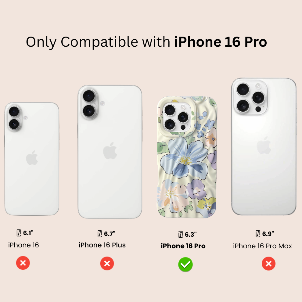 iPhone 16 Pro Blossom Pattern Protective Case – Floral