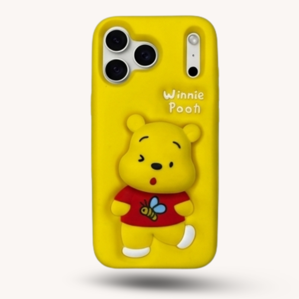 iPhone 17 Pro Honey Bear Soft Silicone Case – Yellow