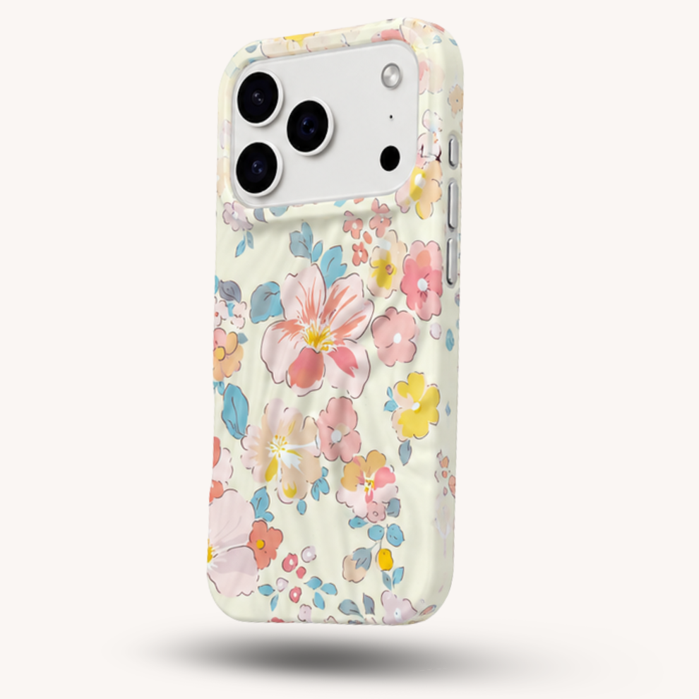 iPhone 17 Pro Pastel Pattern Protective Case – Floral