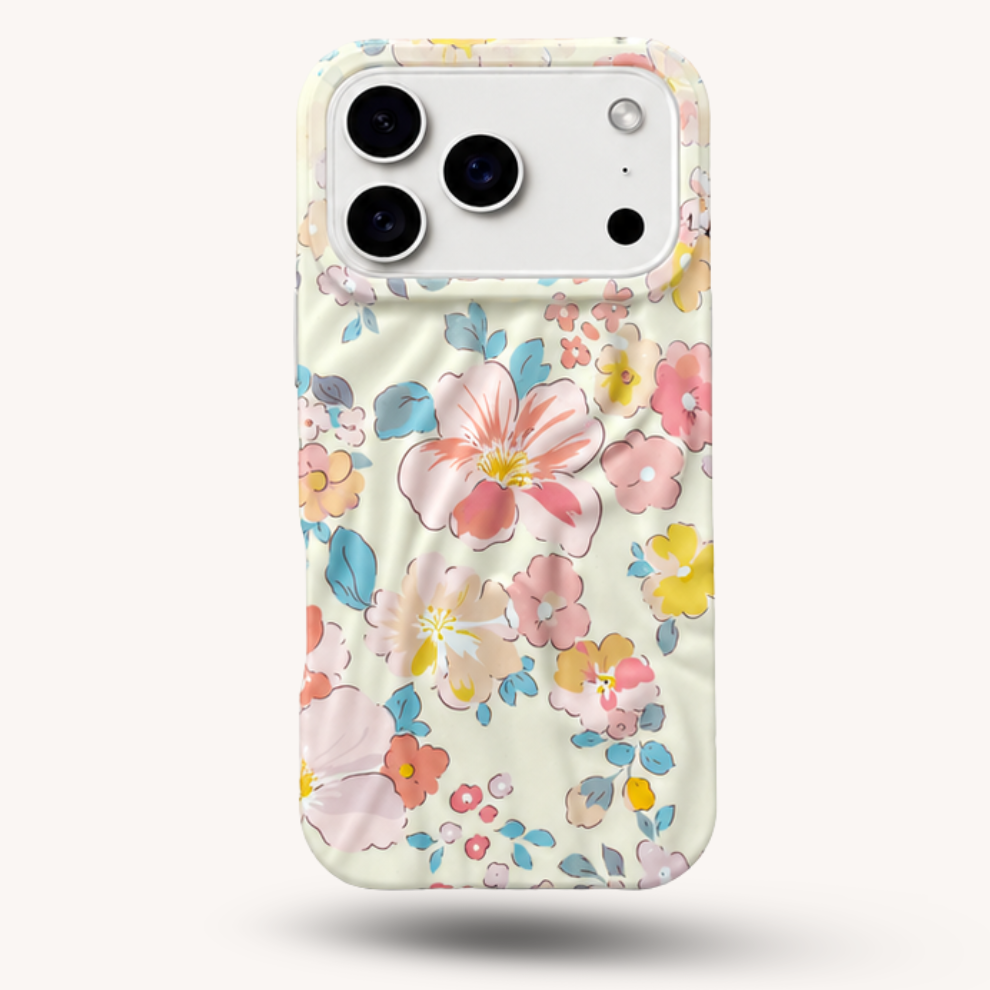iPhone 17 Pro Pastel Pattern Protective Case – Floral
