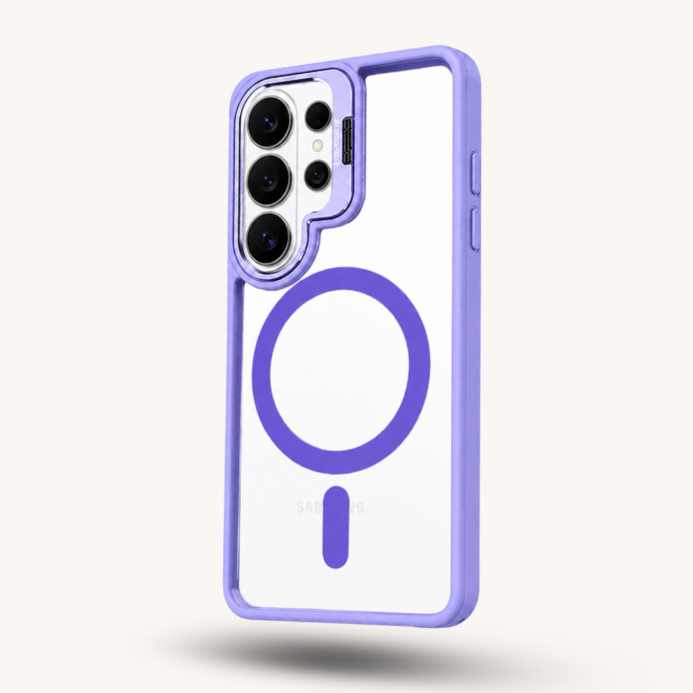 Samsung S26 Ultra Clear MagSafe Case – Purple
