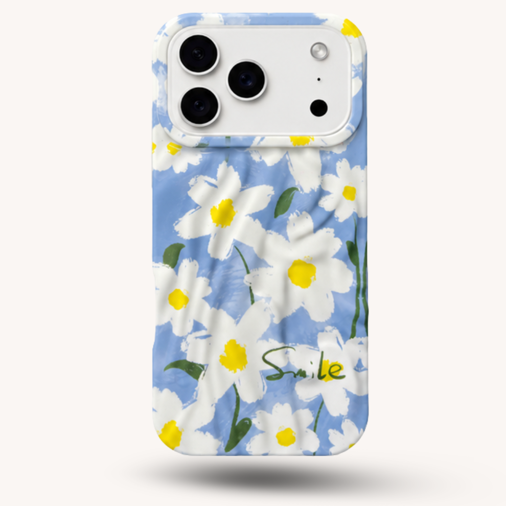 iPhone 17 Pro Max Daisy Pattern Protective Case – Floral