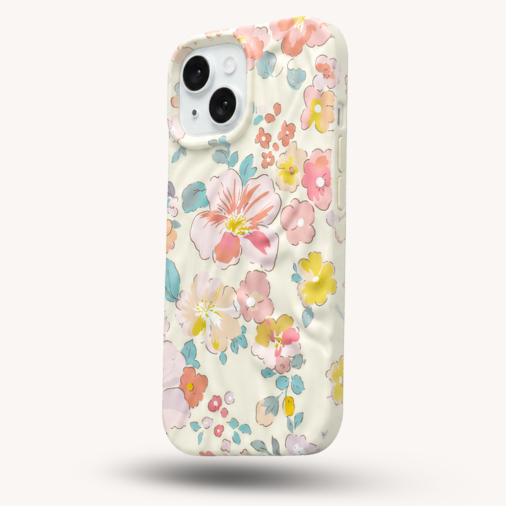 iPhone 14 Pastel Pattern Protective Case – Floral