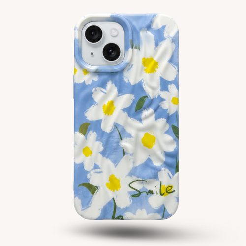 iPhone 14 Daisy Pattern Protective Case – Floral