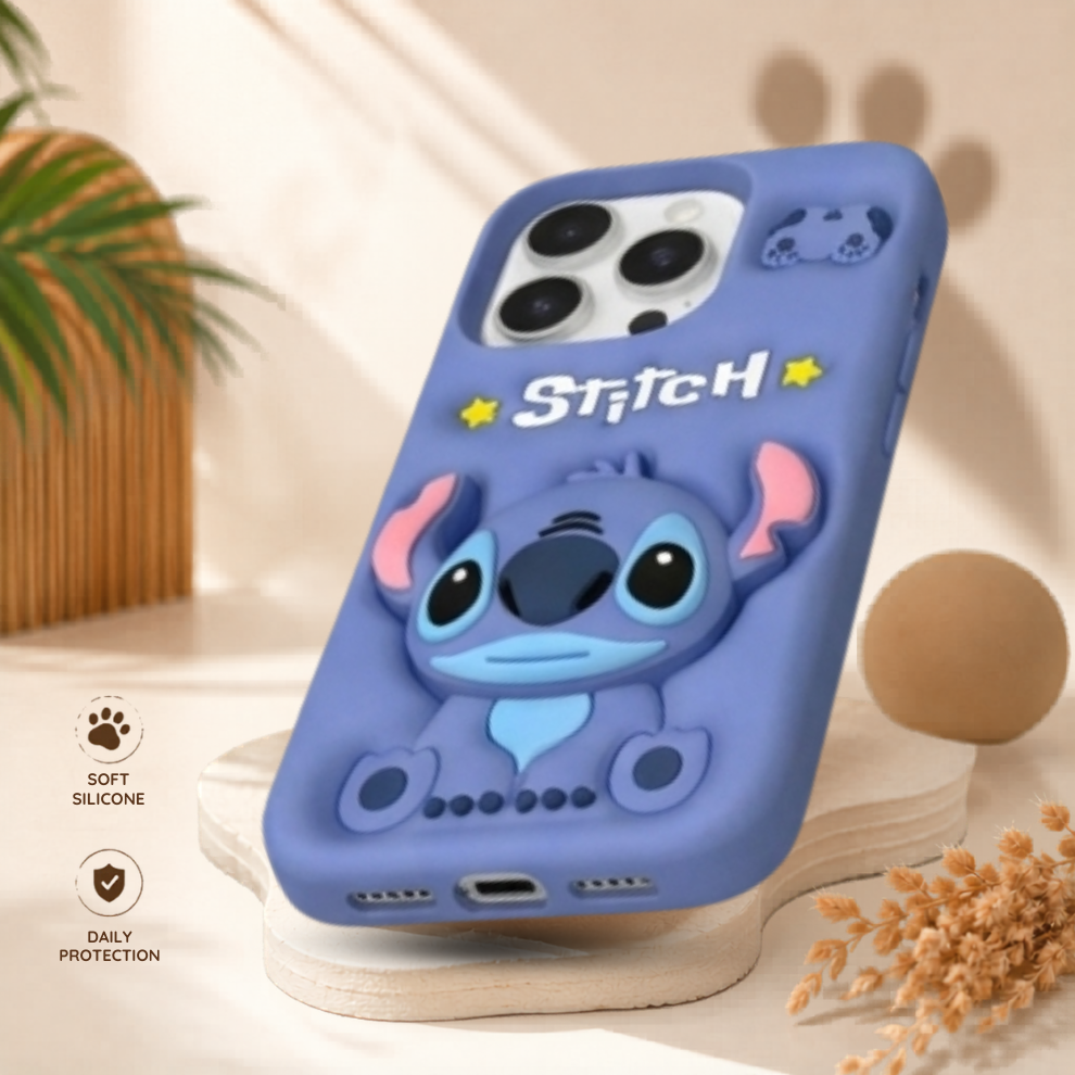 iPhone 14 Pro Alien Soft Silicone Case – Blue