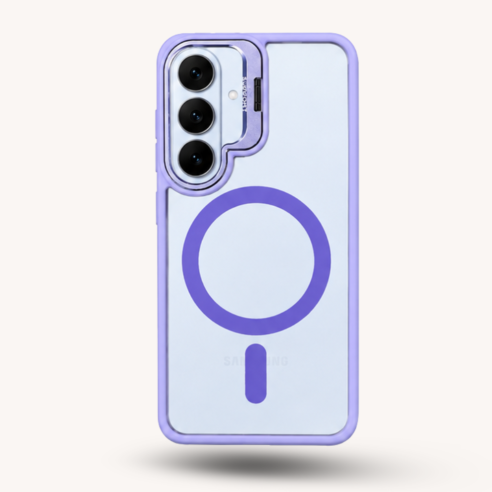 Samsung S26 Clear MagSafe Case – Purple