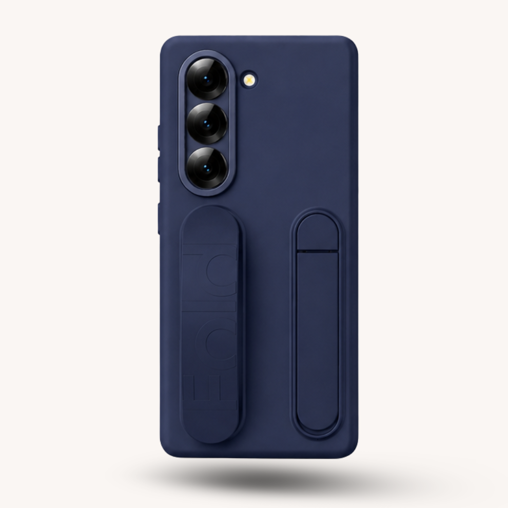 Samsung Galaxy Z Fold 7 Wrist Strap & Kickstand Case – Blue