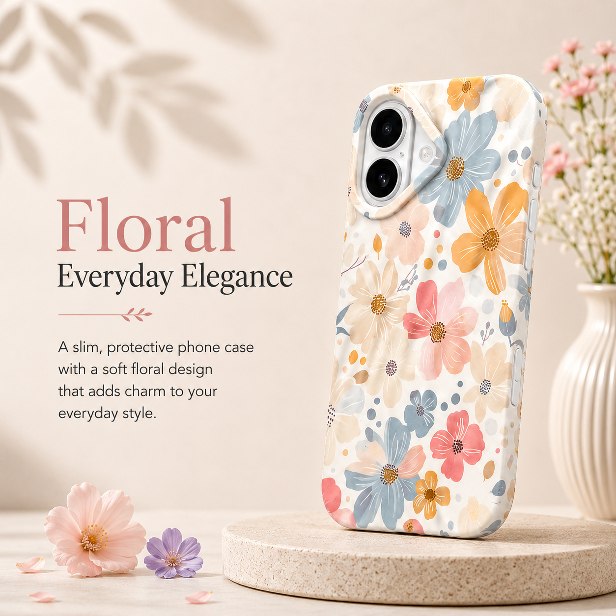iPhone 17 Spring Pattern Protective Case – Floral