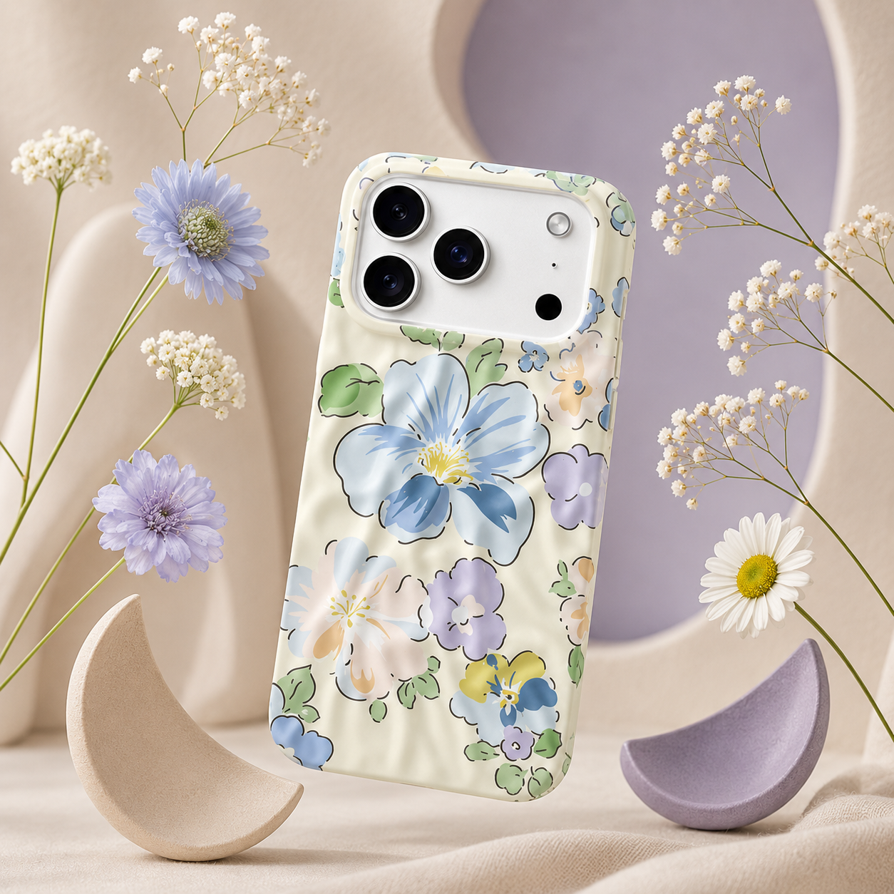 iPhone 17 Pro Blossom Pattern Protective Case – Floral