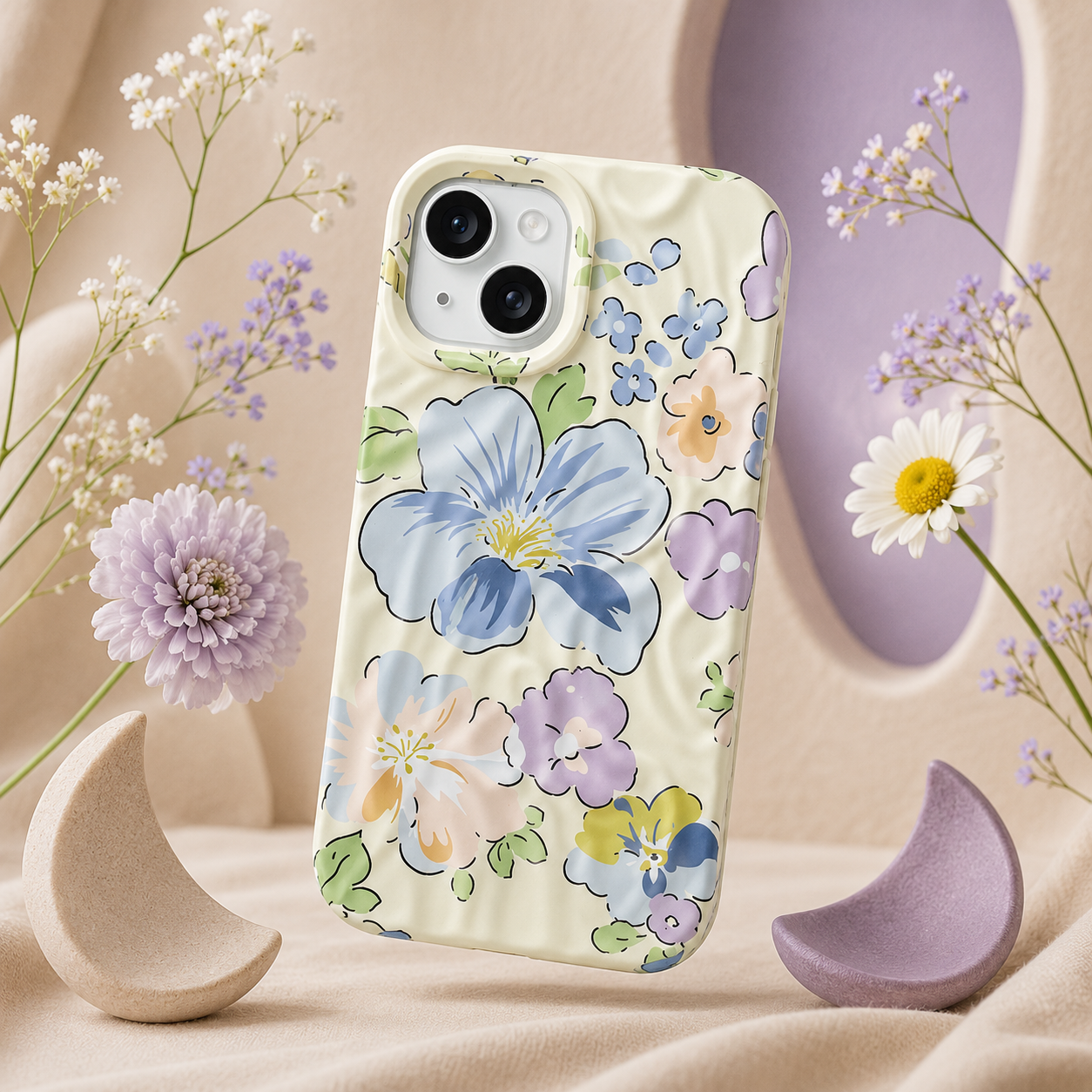 iPhone 15 Blossom Pattern Protective Case – Floral