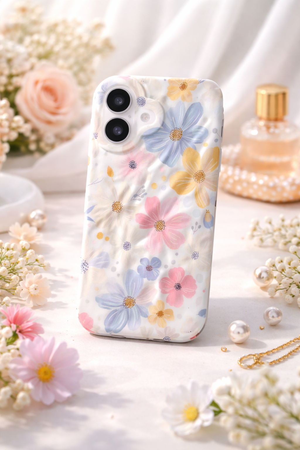 iPhone 16 Spring Pattern Protective Case – Floral