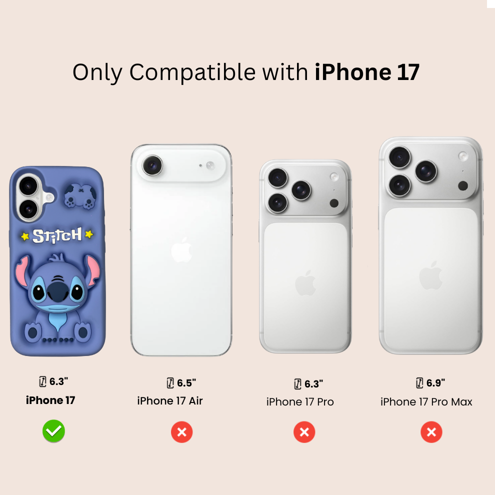 iPhone 17 Alien Soft Silicone Case – Blue