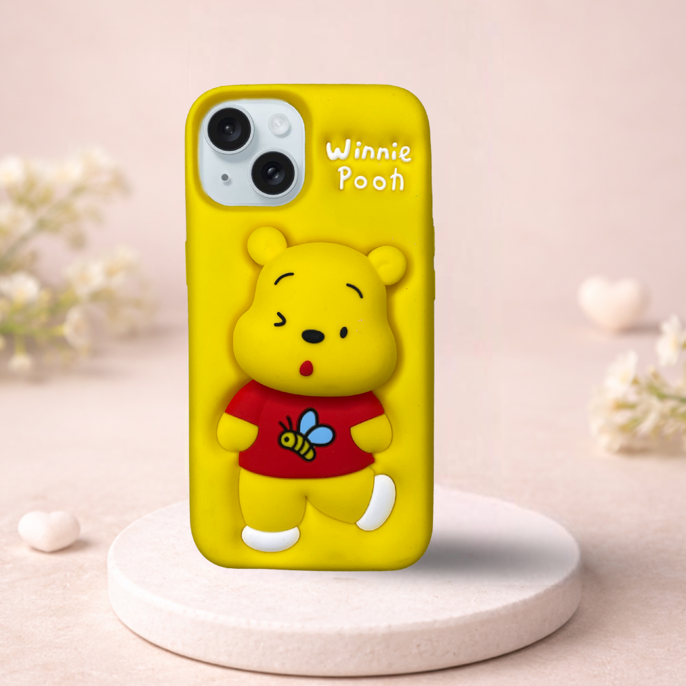 iPhone 14 Honey Bear Soft Silicone Case – Yellow
