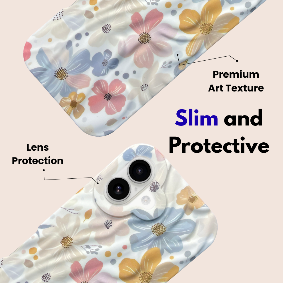 iPhone 16 Spring Pattern Protective Case – Floral