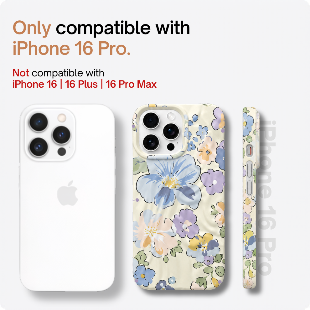 iPhone 16 Pro Blossom Pattern Protective Case – Floral