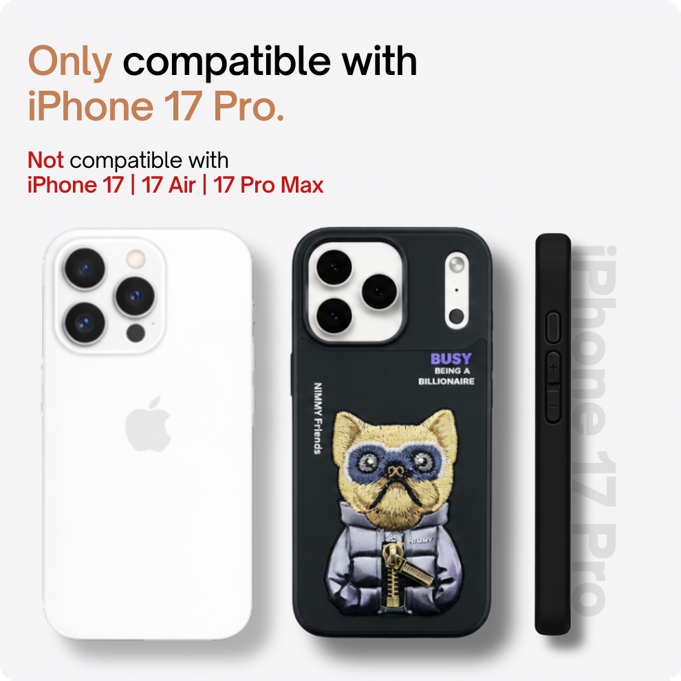 iPhone 17 Pro 3D Dog Case – Black