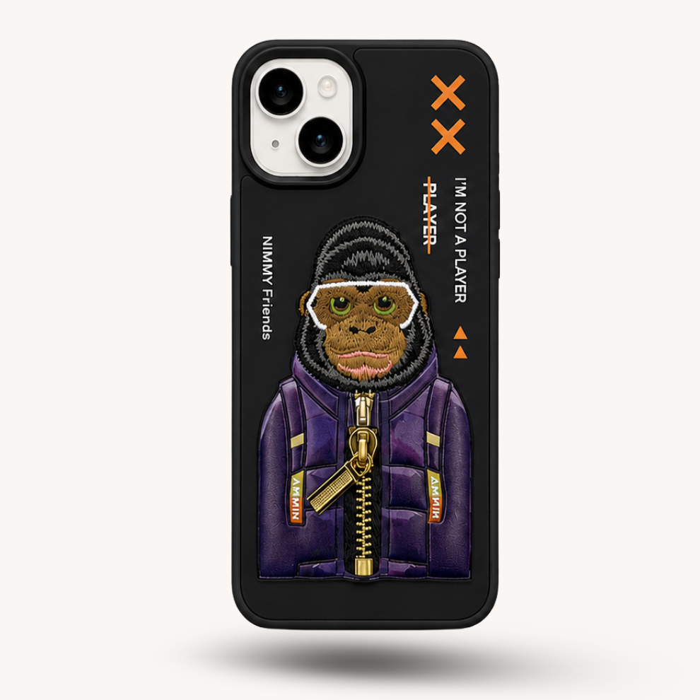 iPhone 15 3D Gorilla Case – Black
