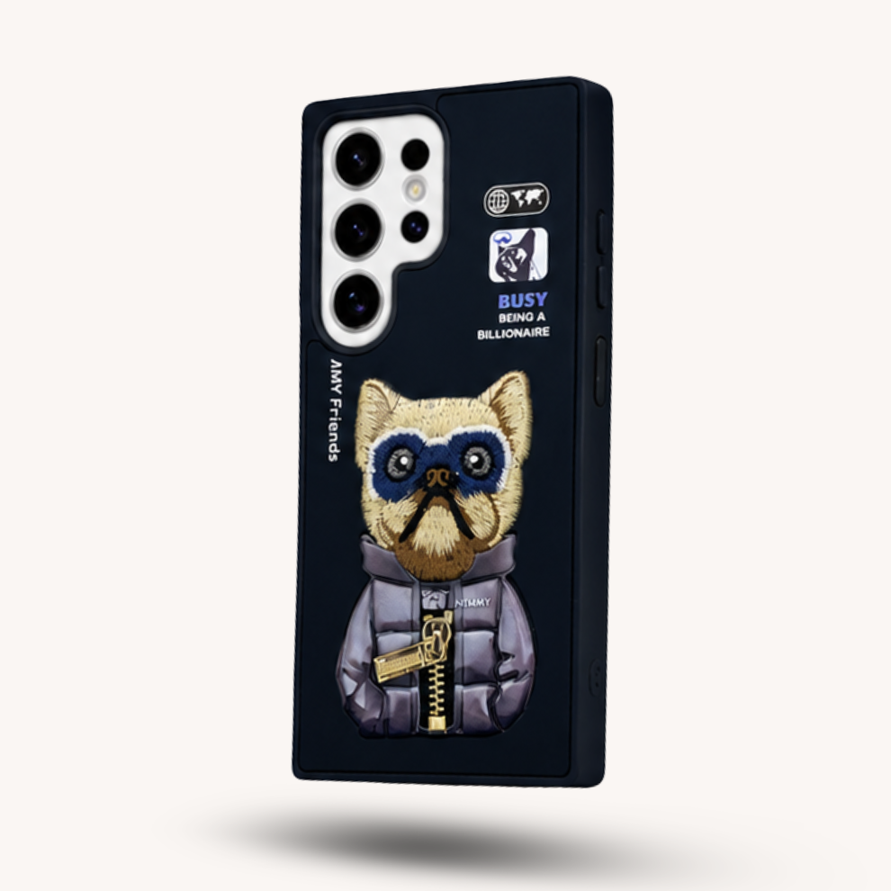 Samsung S24 Ultra 3D Dog Case – Black