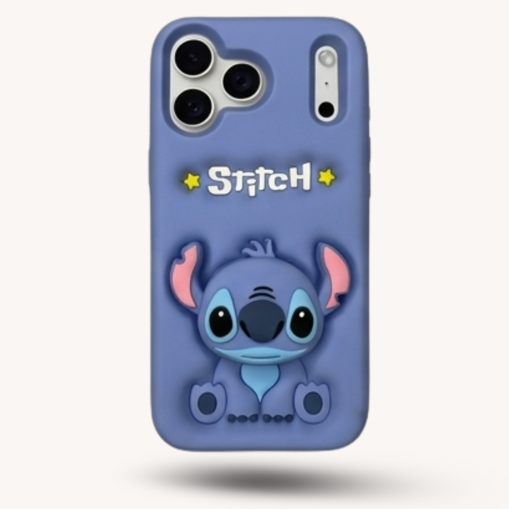 iPhone 17 Pro Max Alien Soft Silicone Case – Blue