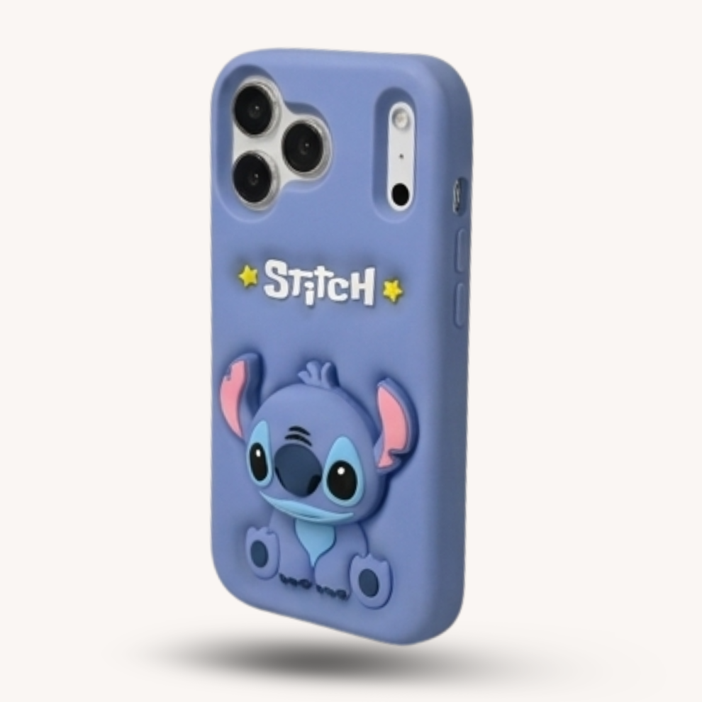 iPhone 17 Pro Alien Soft Silicone Case – Blue