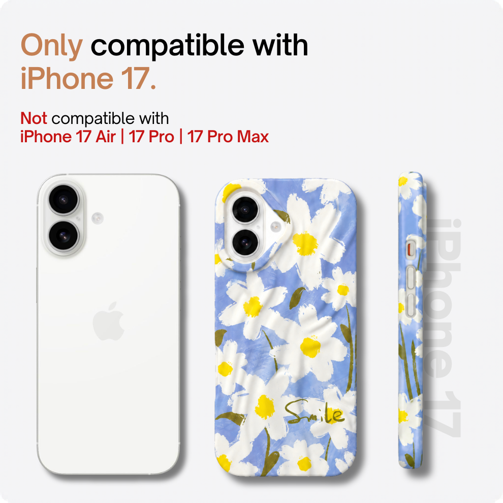 iPhone 17 Daisy Pattern Protective Case – Floral