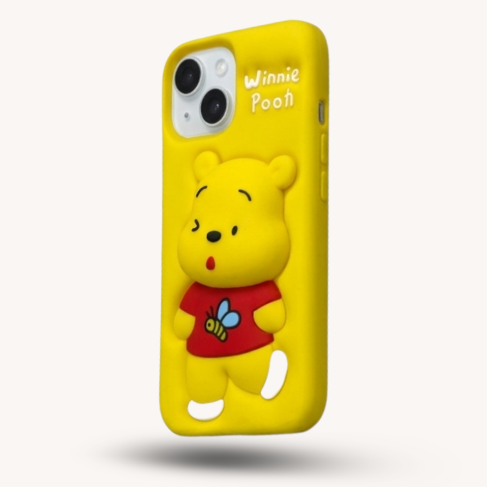 iPhone 14 Honey Bear Soft Silicone Case – Yellow