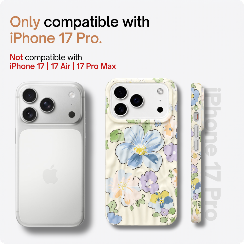 iPhone 17 Pro Blossom Pattern Protective Case – Floral