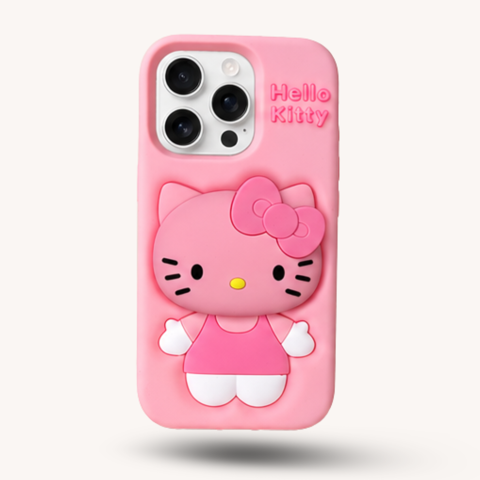 iPhone 14 Pro Max Kitty Cat Soft Silicone Case – Pink