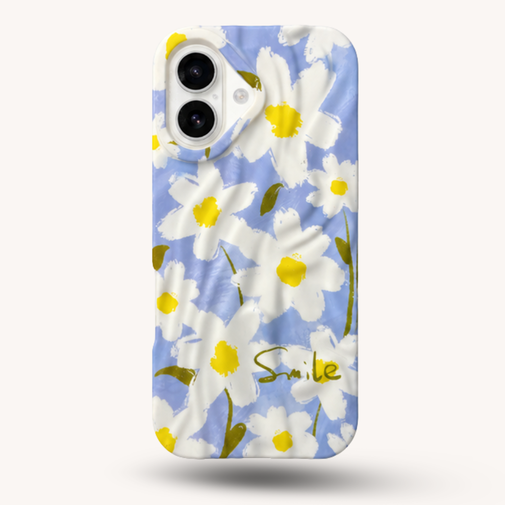 iPhone 17 Daisy Pattern Protective Case – Floral