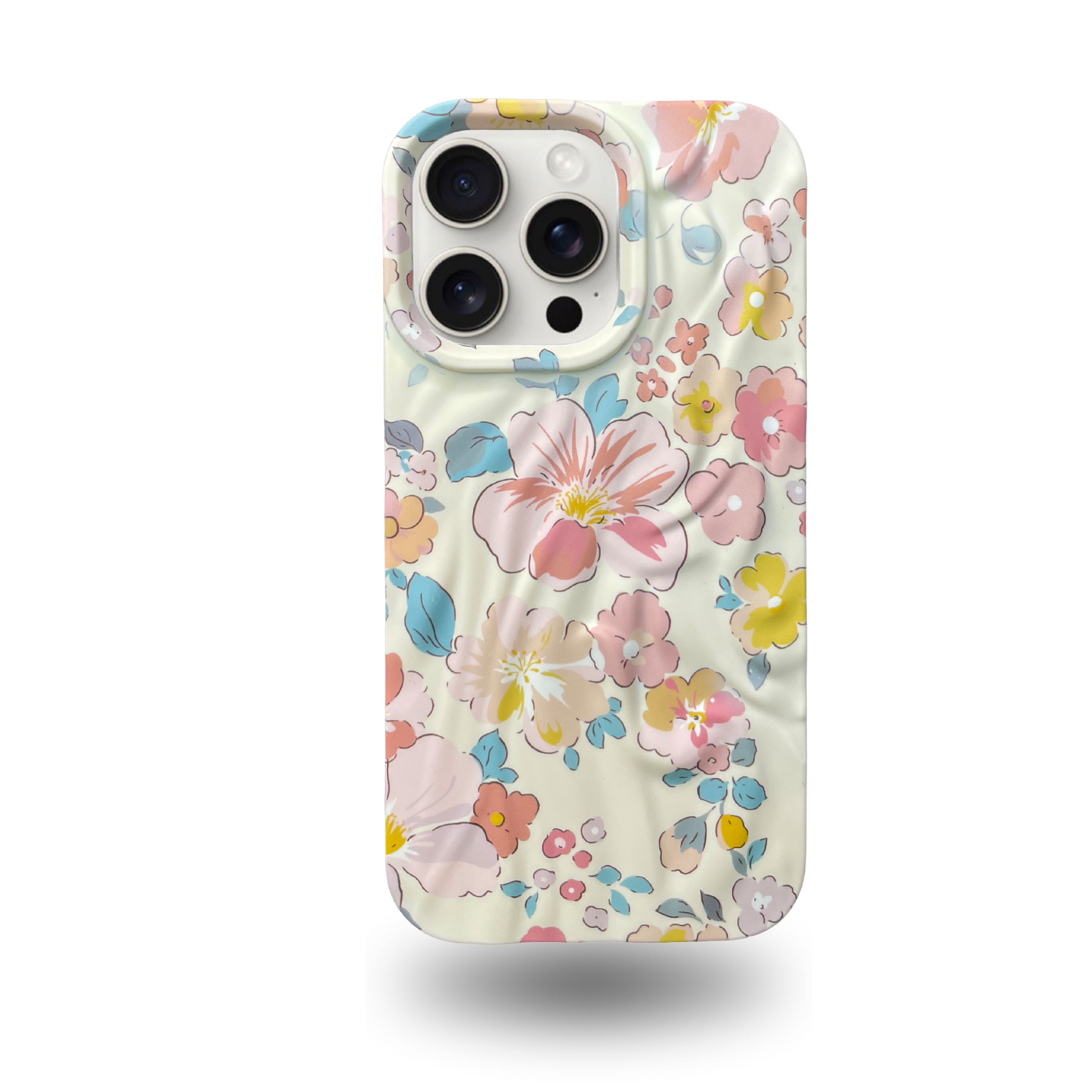 iPhone 14 Pro Pastel Pattern Protective Case – Floral