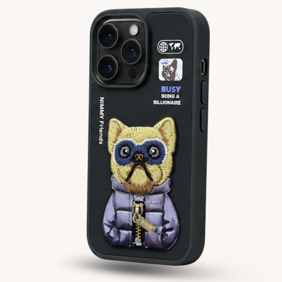 iPhone 16 Pro 3D Dog Case – Black