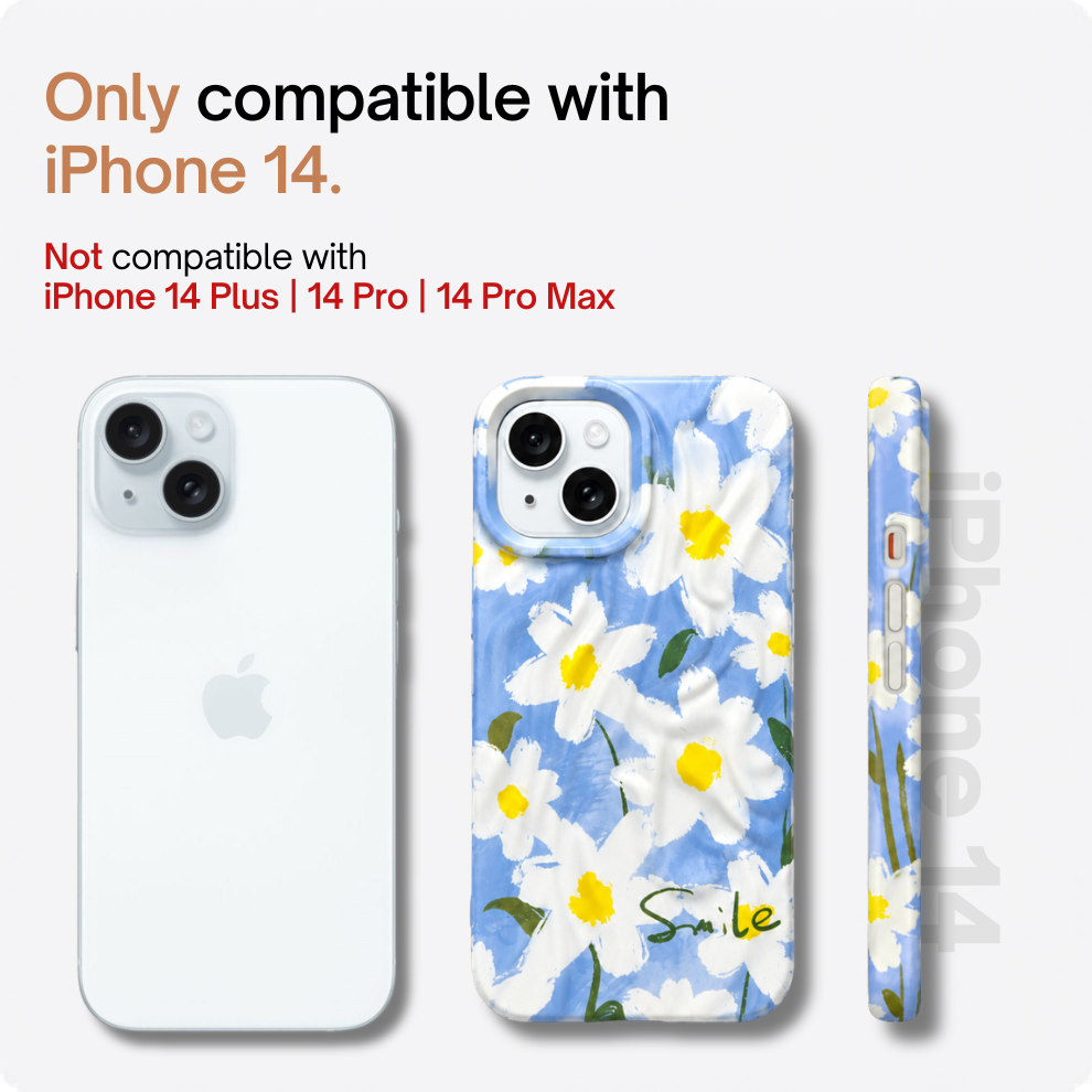 iPhone 14 Daisy Pattern Protective Case – Floral