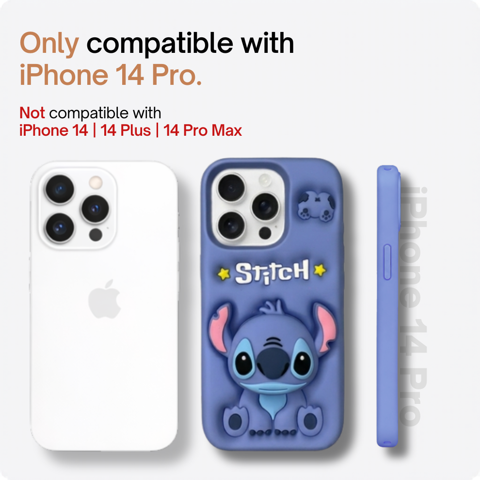iPhone 14 Pro Alien Soft Silicone Case – Blue