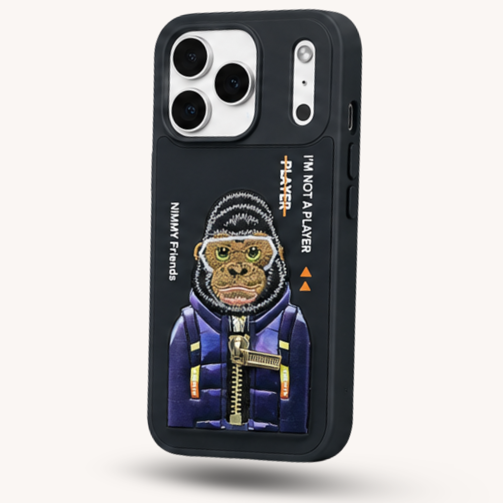 iPhone 17 Pro Max 3D Gorilla Case – Black