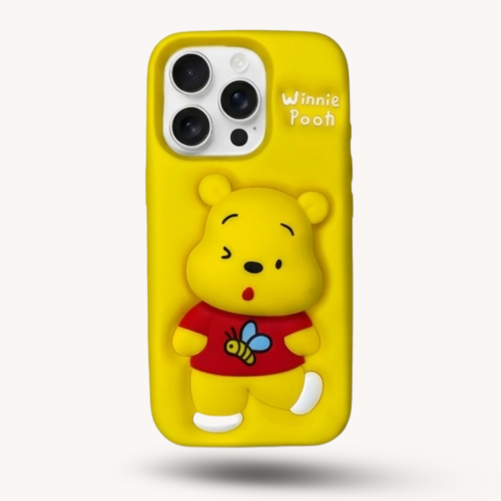 iPhone 15 Pro Honey Bear Soft Silicone Case – Yellow