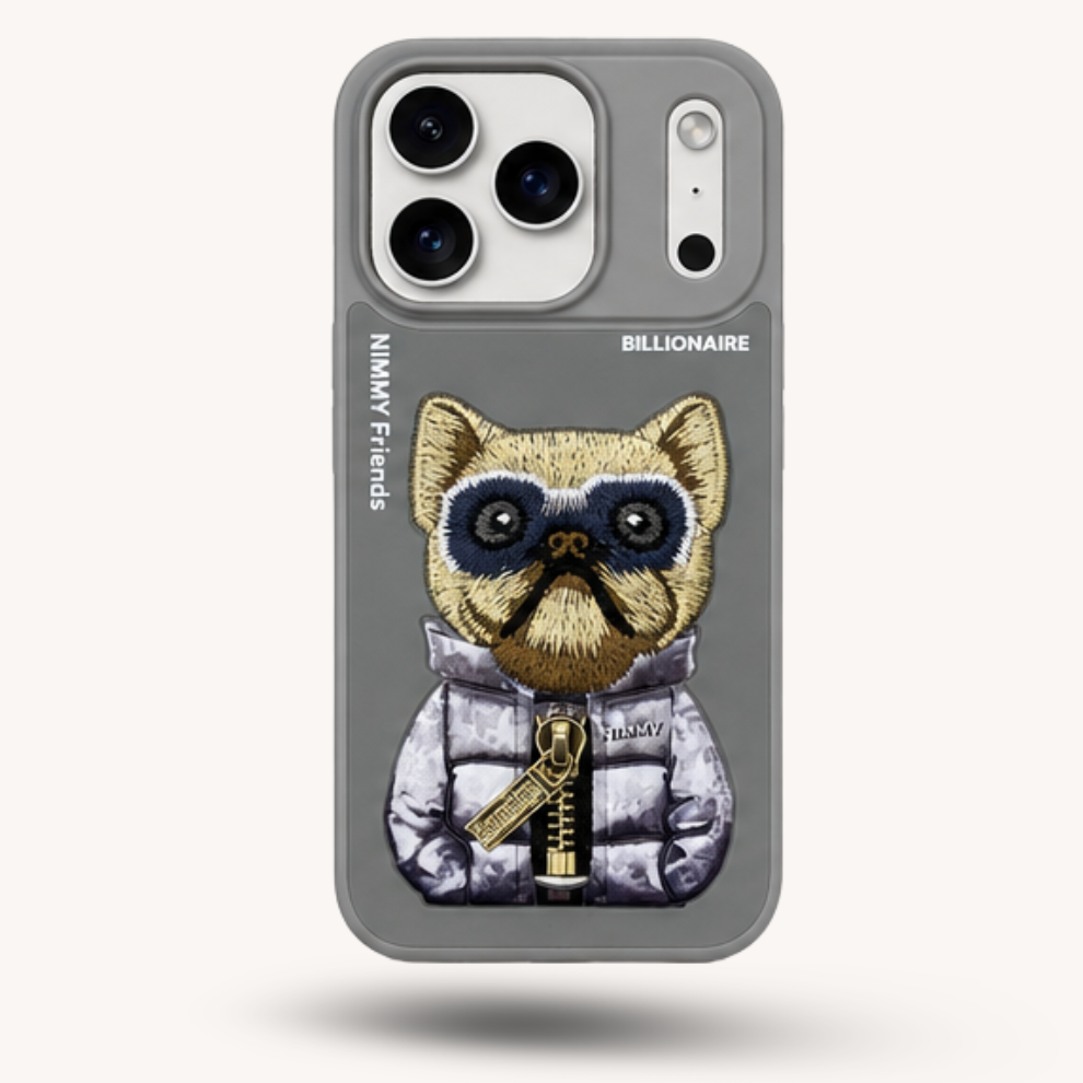 iPhone 17 Pro 3D Dog Case – Grey