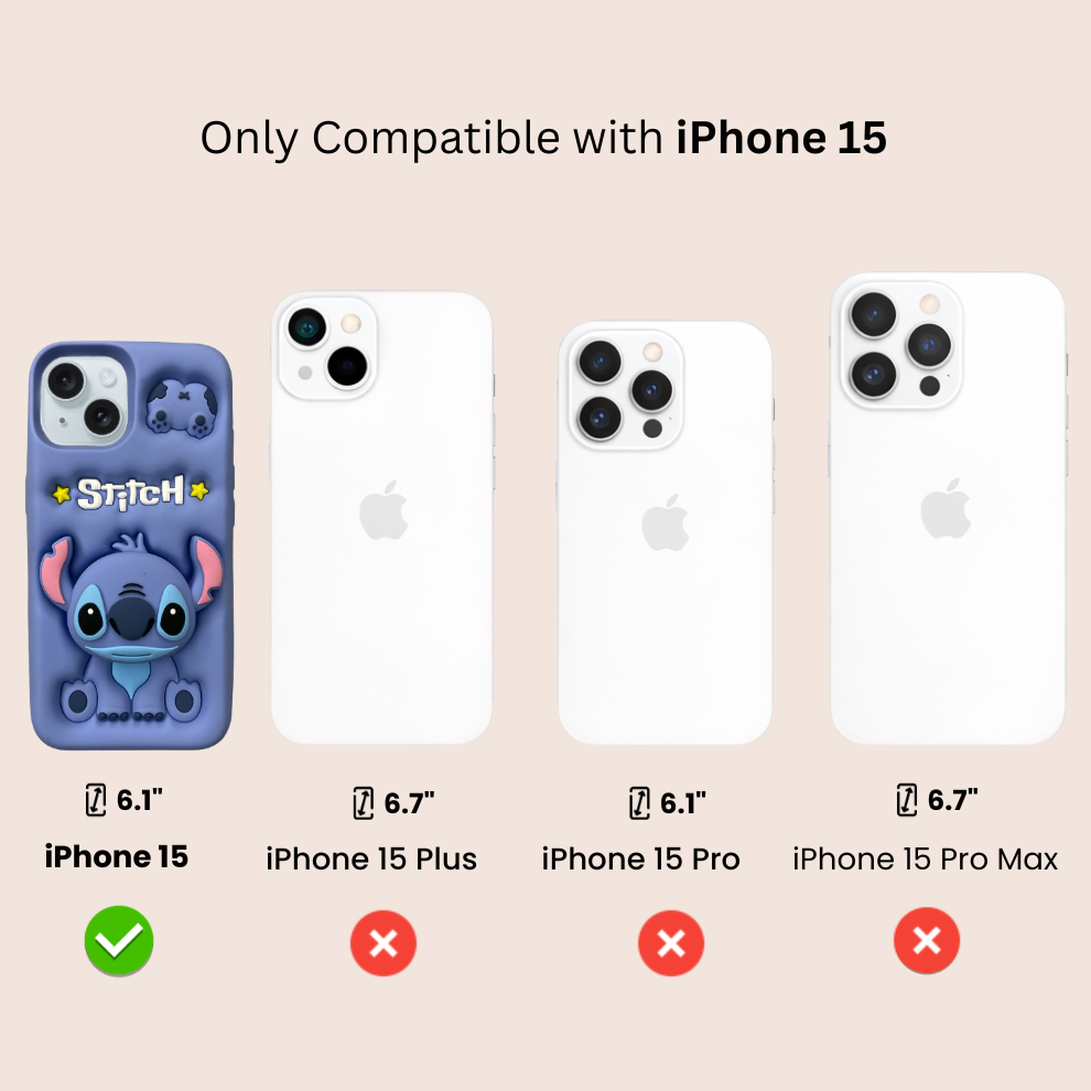 iPhone 15 Alien Soft Silicone Case – Blue