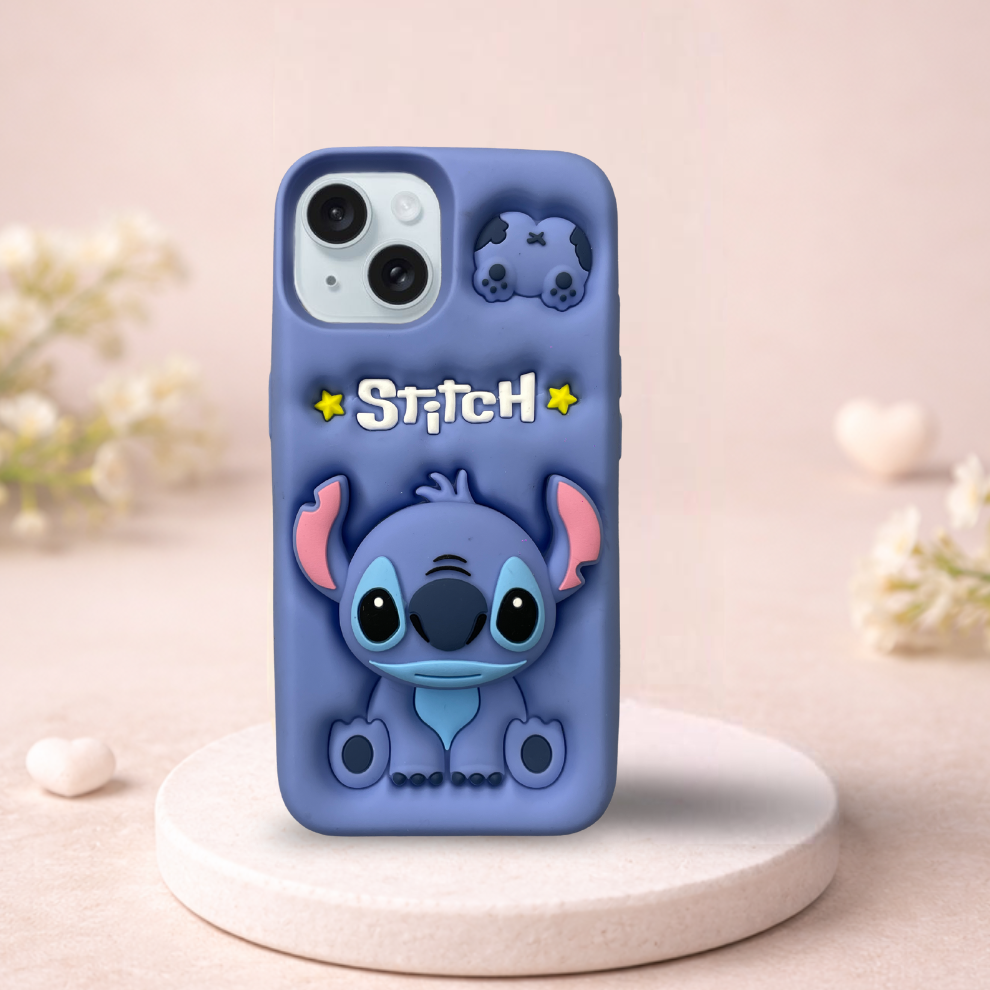iPhone 15 Alien Soft Silicone Case – Blue