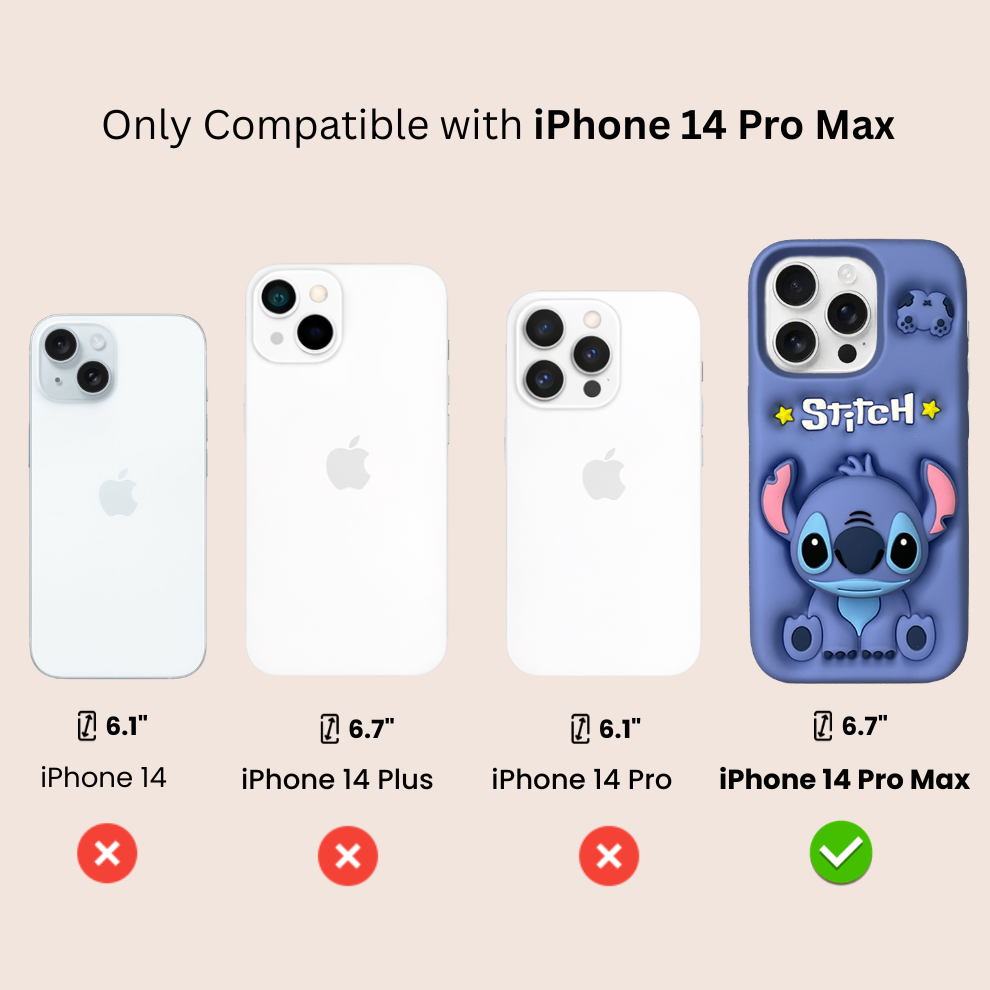 iPhone 14 Pro Max Alien Soft Silicone Case – Blue