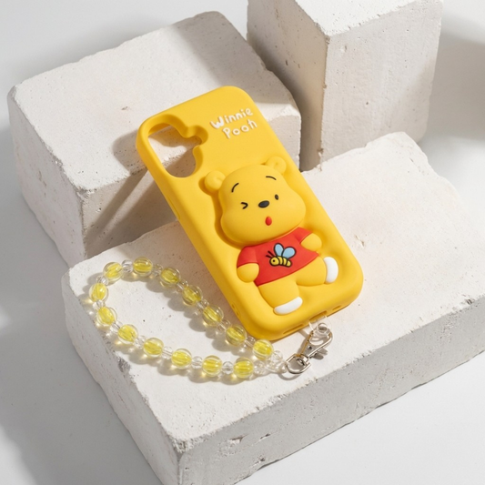 🐻💛 Honey Bear 3D iPhone Case + Matching Charm Bundle ✨