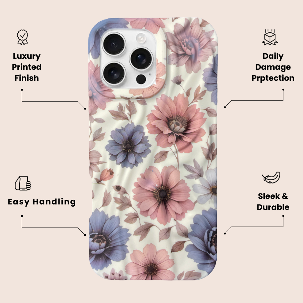 iPhone 16 Pro Bloom Pattern Protective Case – Floral