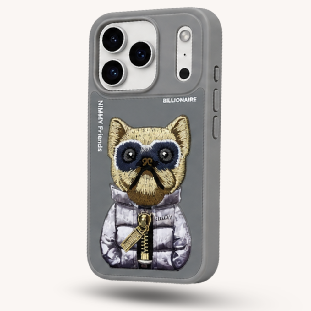 iPhone 17 Pro 3D Dog Case – Grey