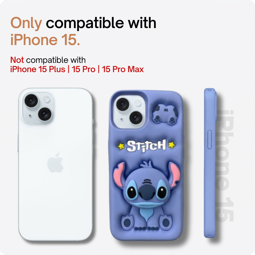 iPhone 15 Alien Soft Silicone Case – Blue