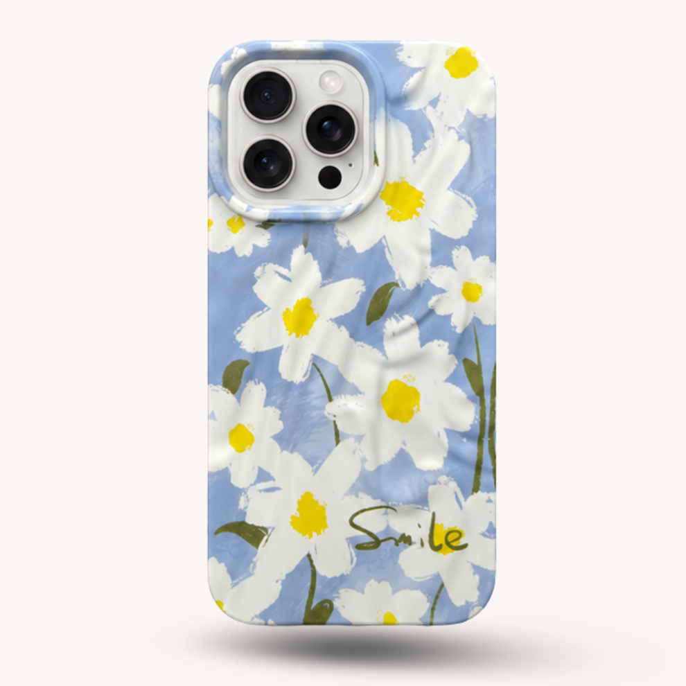 iPhone 14 Pro Daisy Pattern Protective Case – Floral