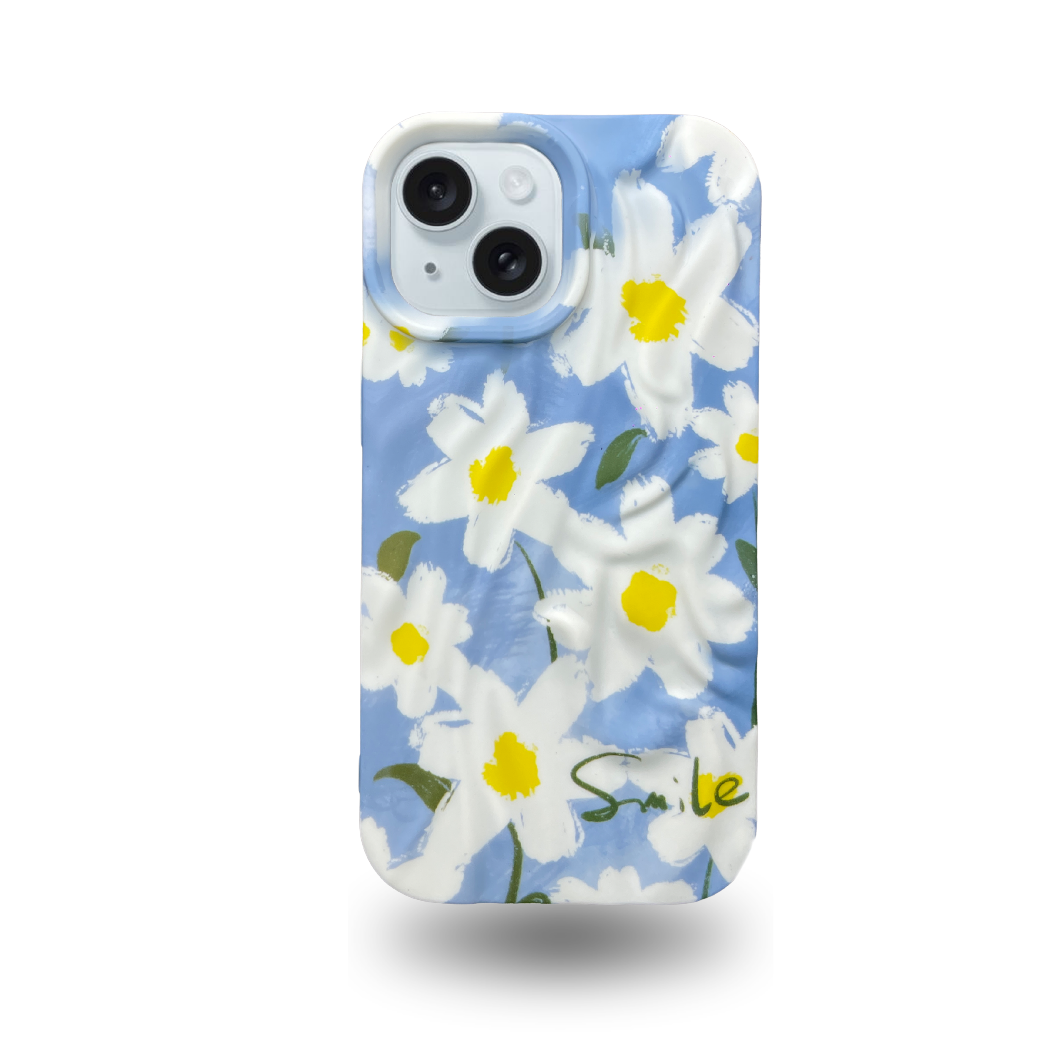iPhone 15 Daisy Pattern Protective Case – Floral